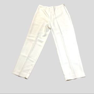 OFF WHITE NWOT Lauren Taylor ivory wide leg trousers Sz 14